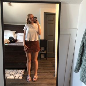 TopShop White Petal Top